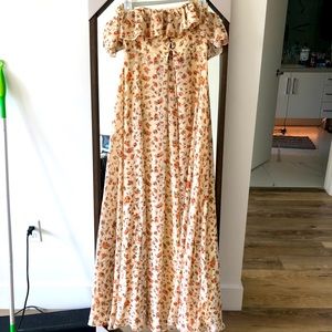 Off shoulder maxi dress